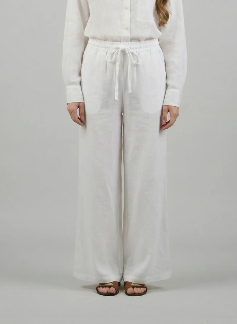 Just Nature 100% Linen Wide Leg Trousers